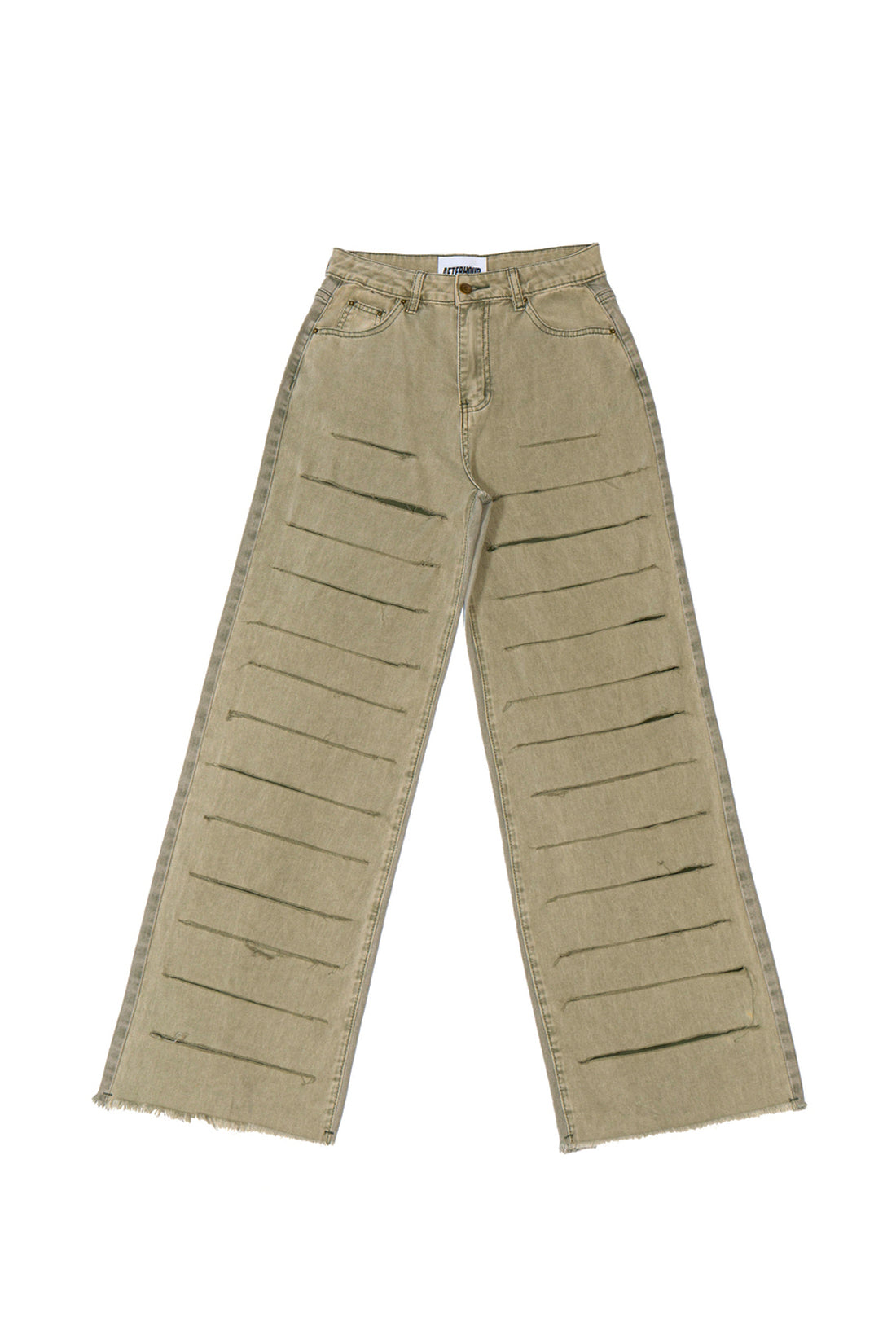 All Over Cutout Baggy Pant