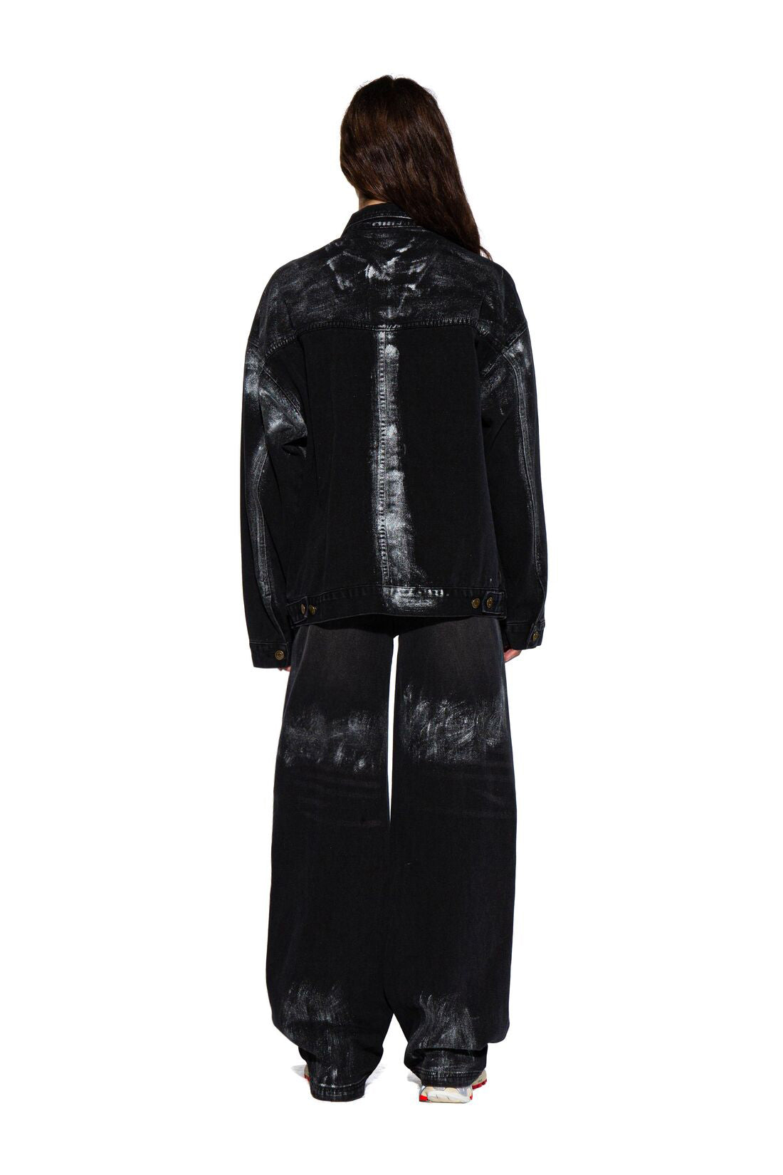 Silver Spray Baggy Jean