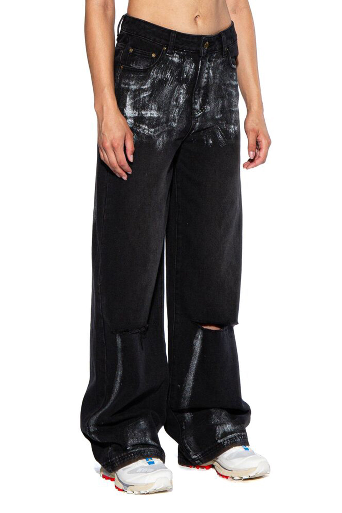 Silver Spray Baggy Jean