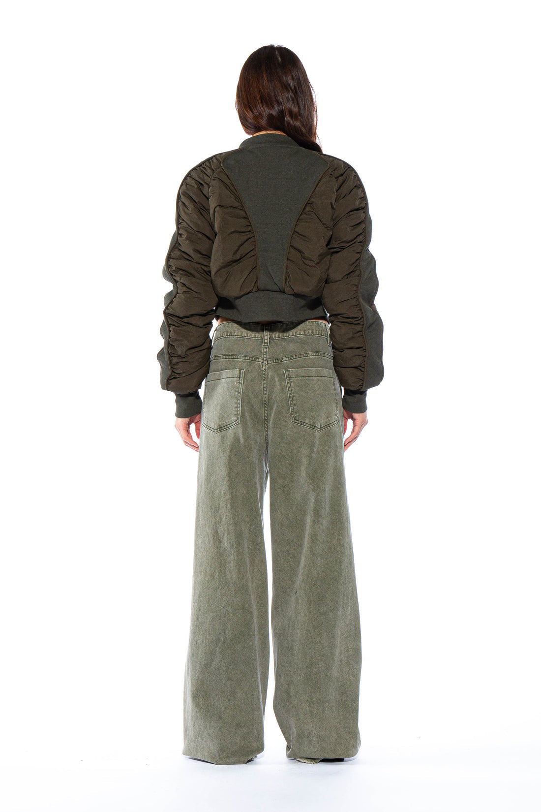 All Over Cutout Baggy Pant