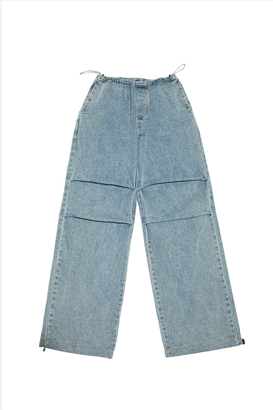 Denim Parachute Pant