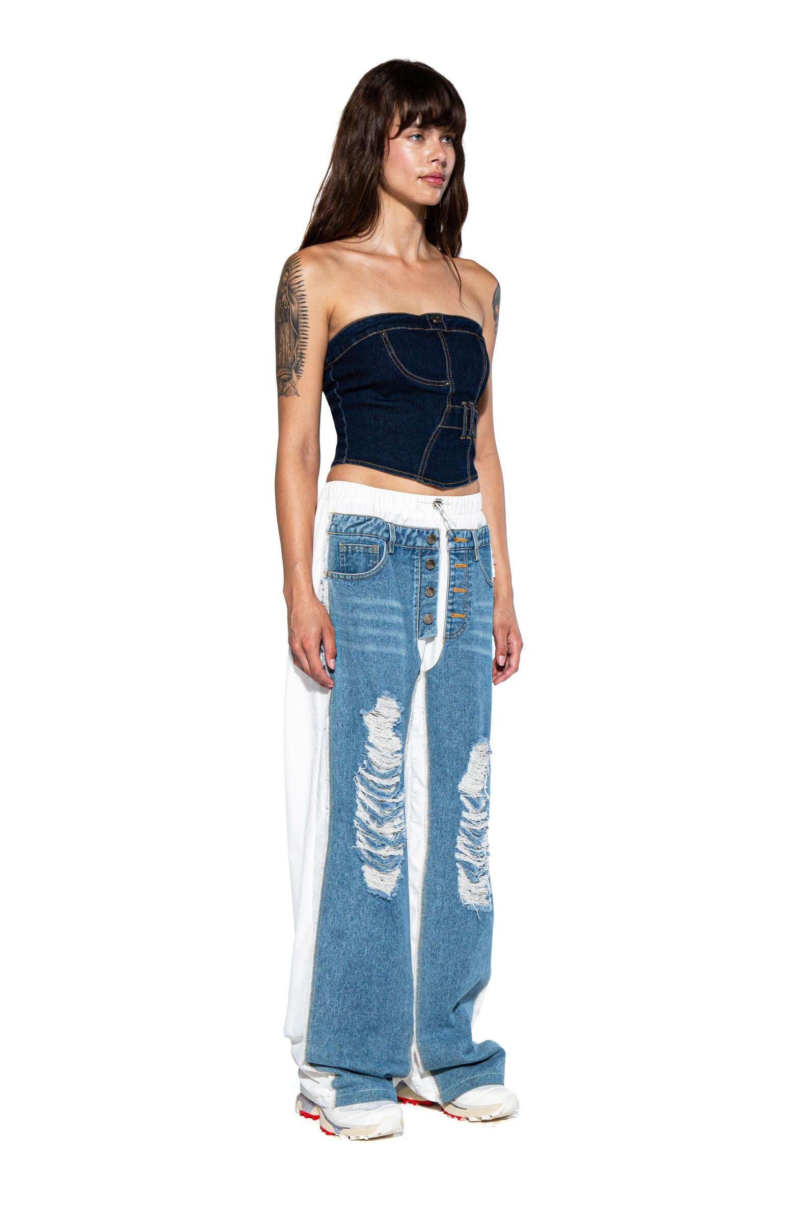 Reconstructed Denim Top - Afterhour