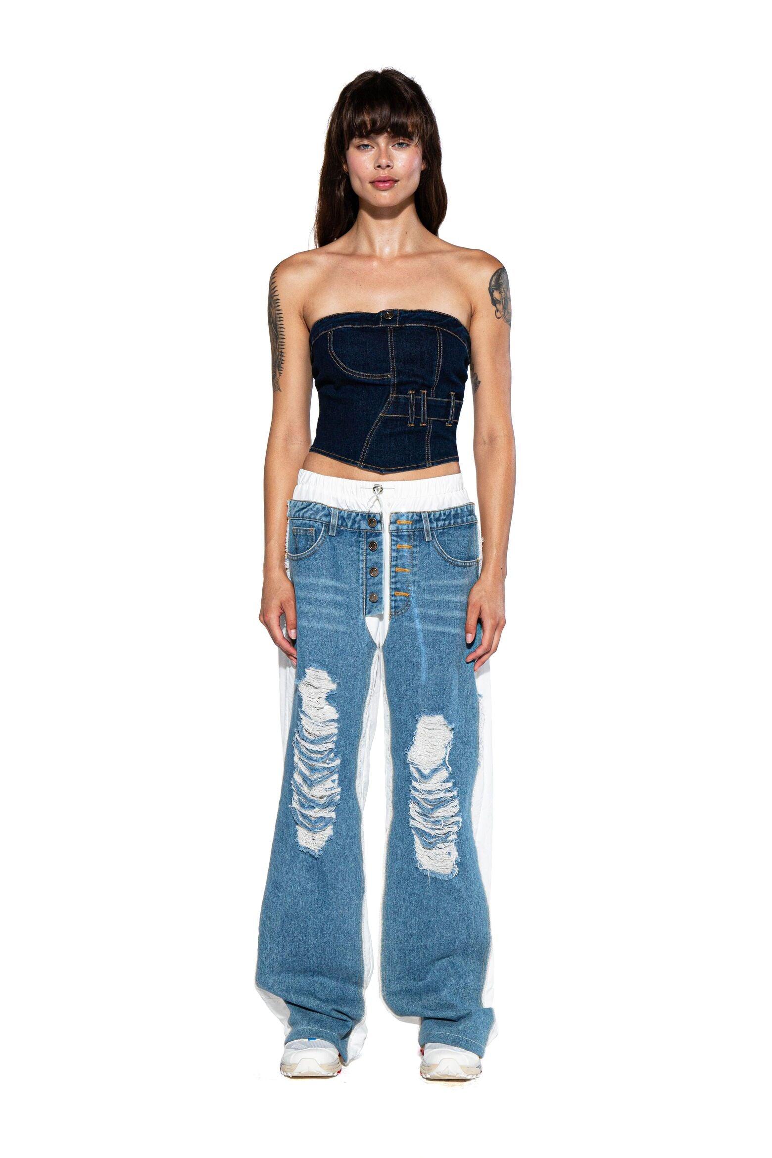 Reconstructed Denim Top - Afterhour
