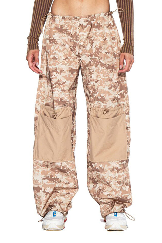 Digital Camo Parachute Pants