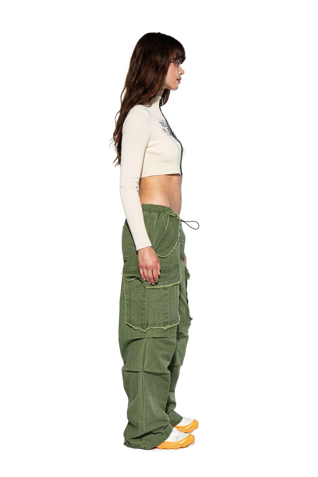 FRAYED EDGE CARGO BAGGY PANTS - Afterhour
