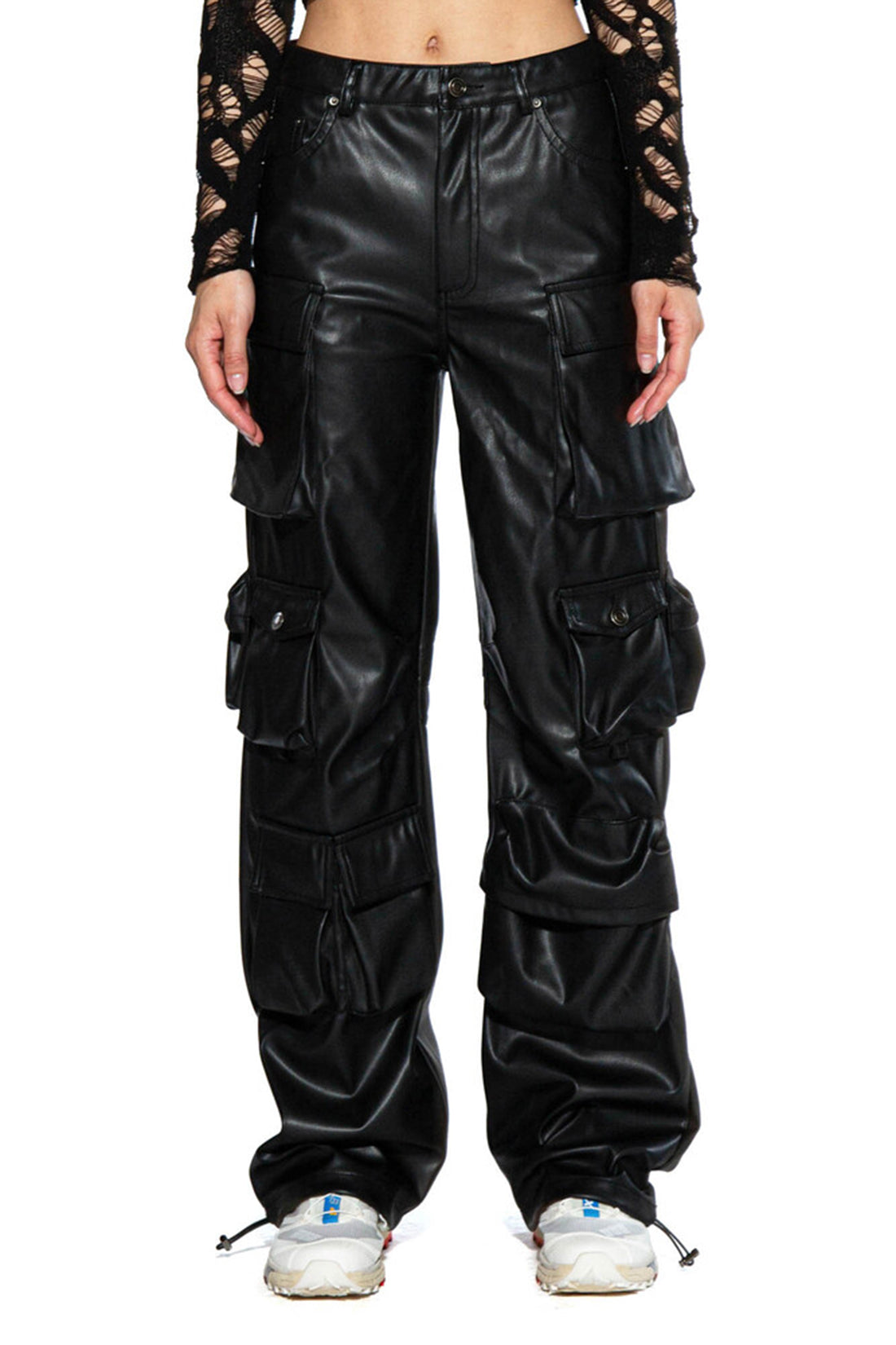 FAUX Leather Cargo Pant