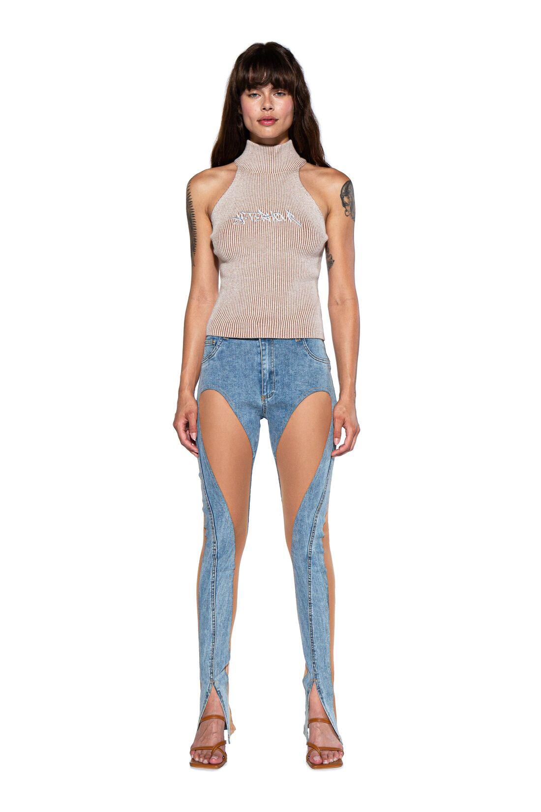 SKIN LIKE CUT OUT SKINNY JEANS - Afterhour