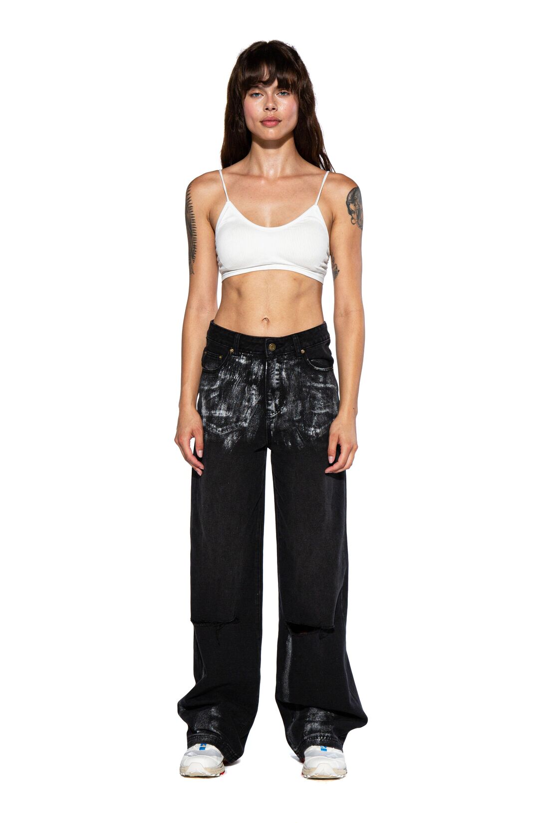 Silver Spray Baggy Jean
