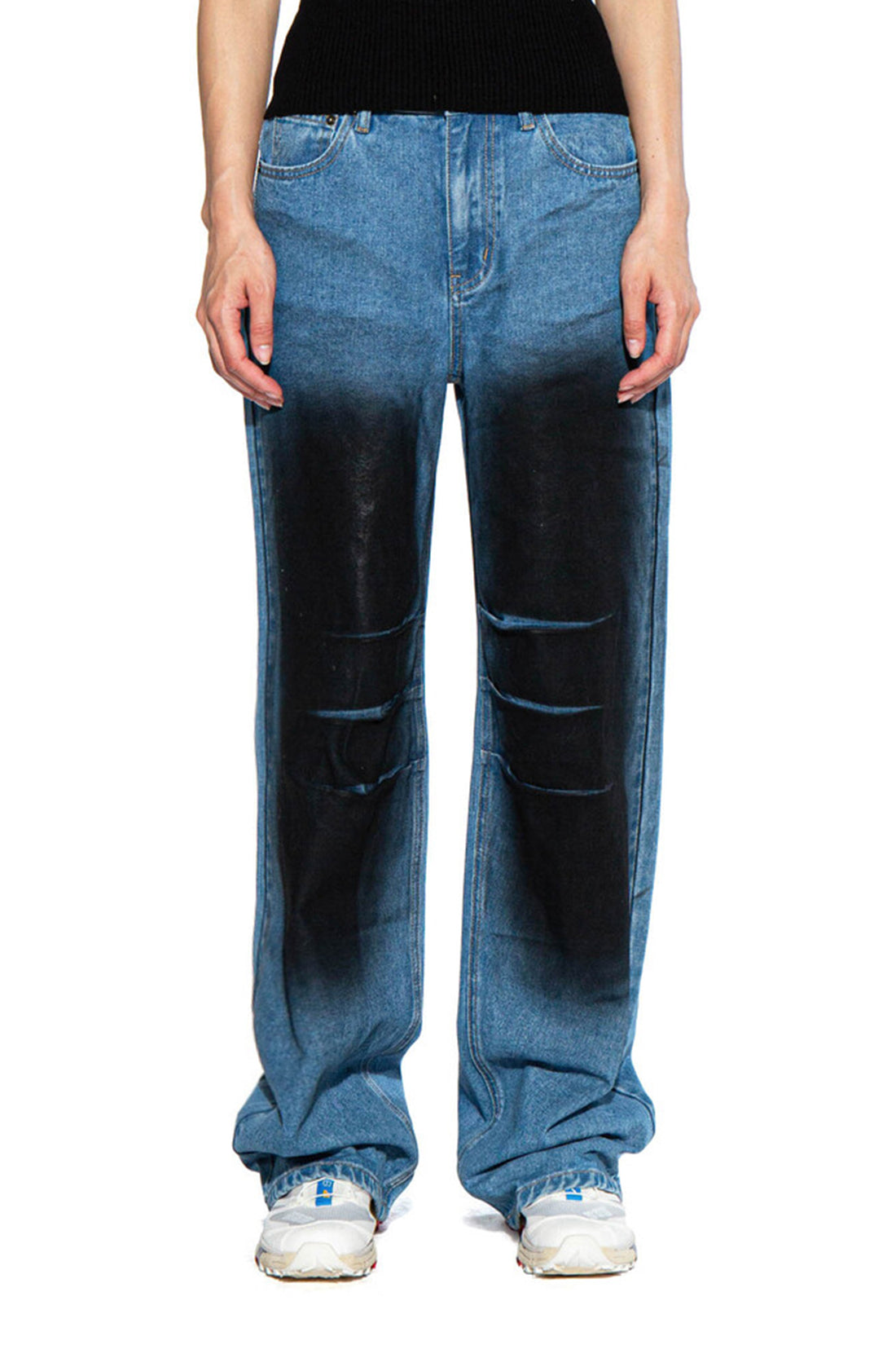 DIRTY TINTED STRAIGHT LEG JEAN
