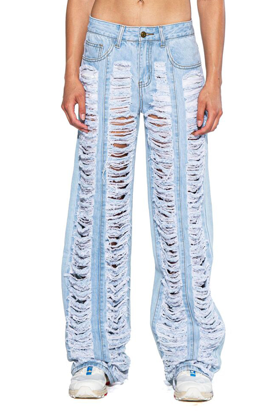 Ripped Distressed Denim Pant