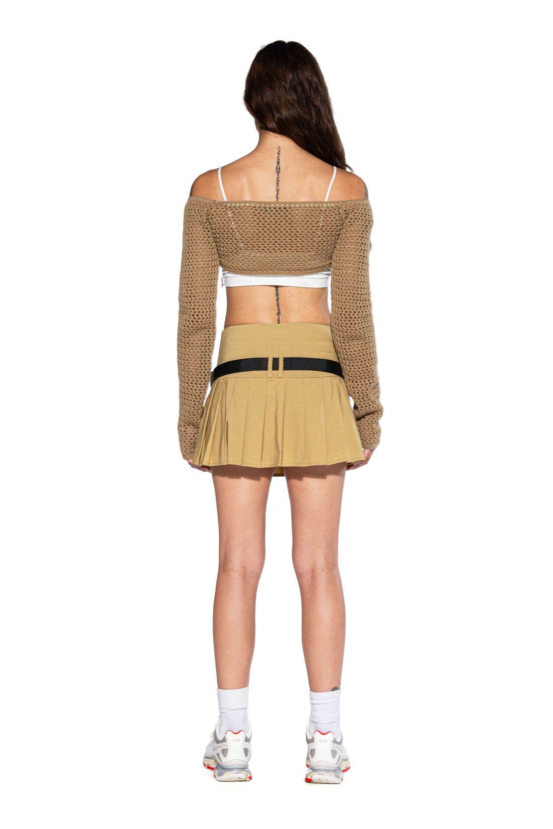 Pleated Belt Mini Skirt - Afterhour