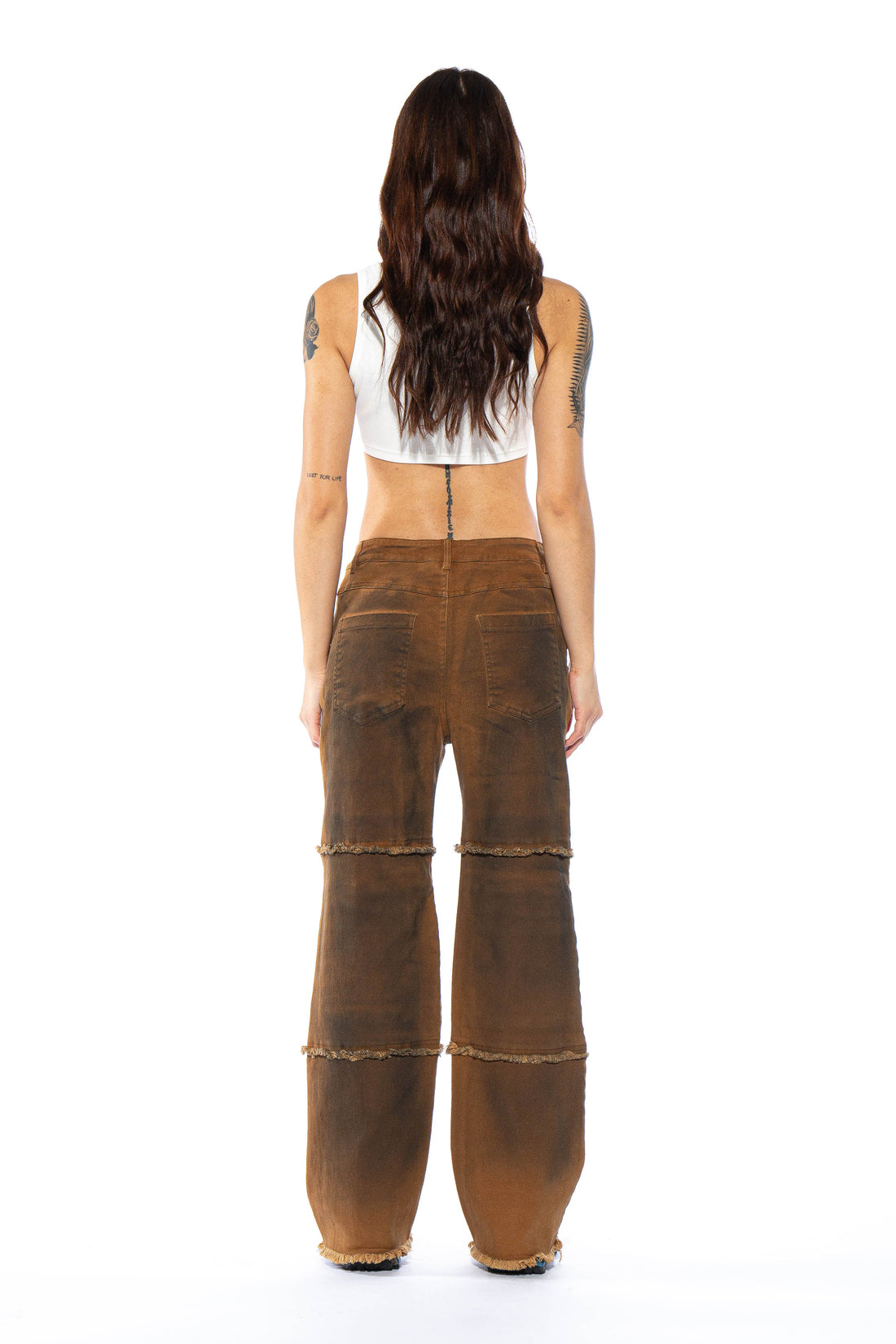 Tinted Front Cargo Twill Pant
