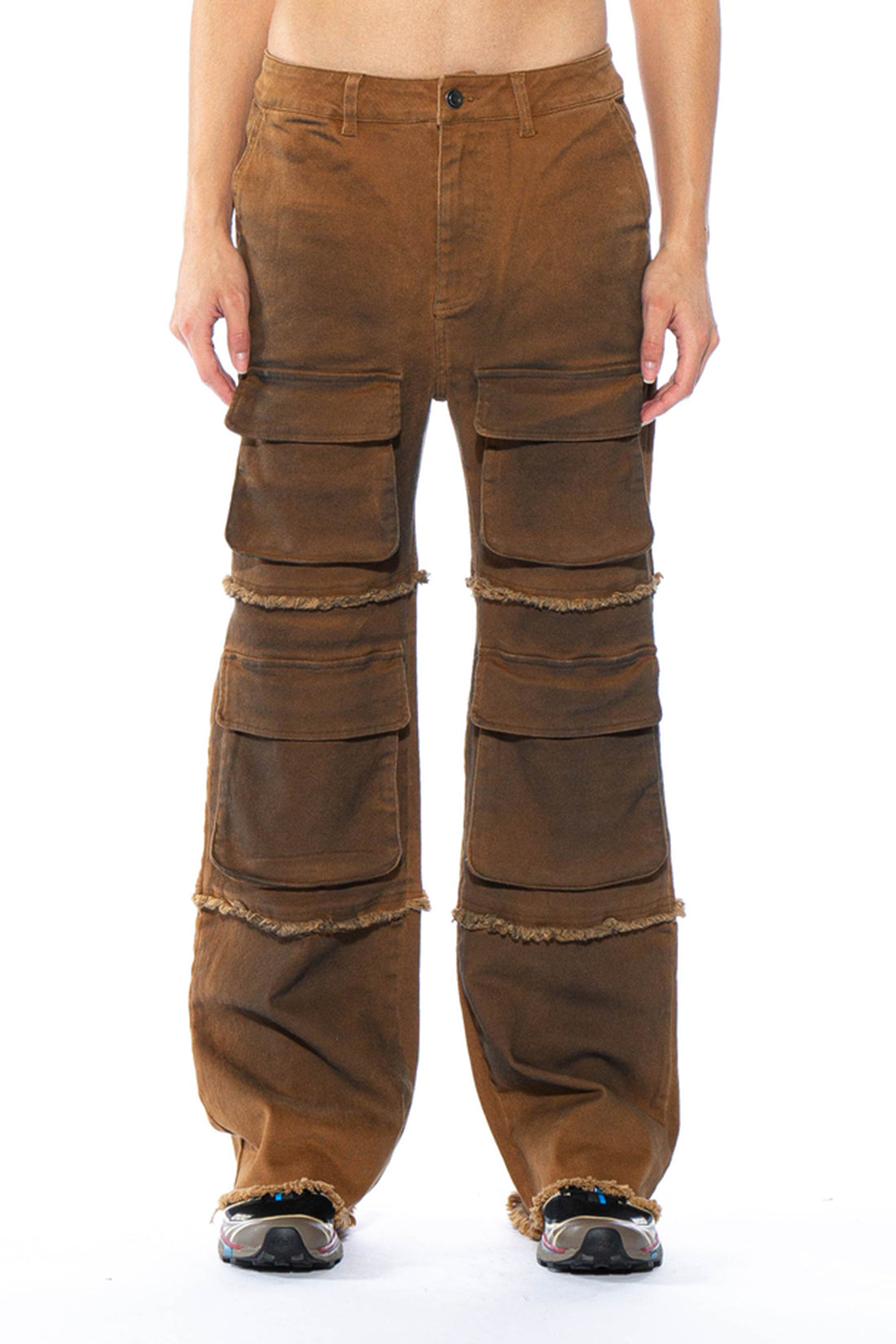 Tinted Front Cargo Twill Pant