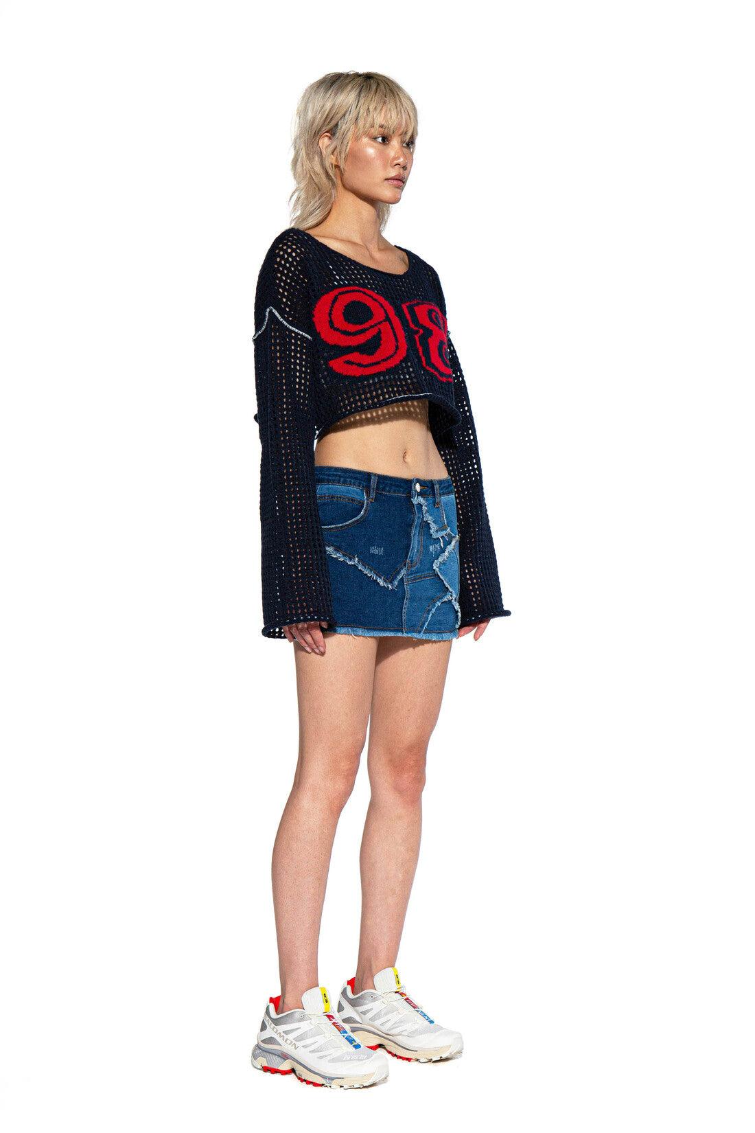 PATCHWORK DENIM MICRO MINI SKIRT - Afterhour